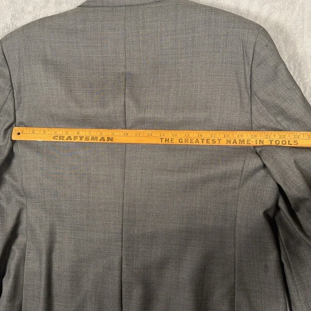 Mens 42 Suit Jacket Sport Coat Blazer Drago Super 160s Wool Surgeon Cuffs READ